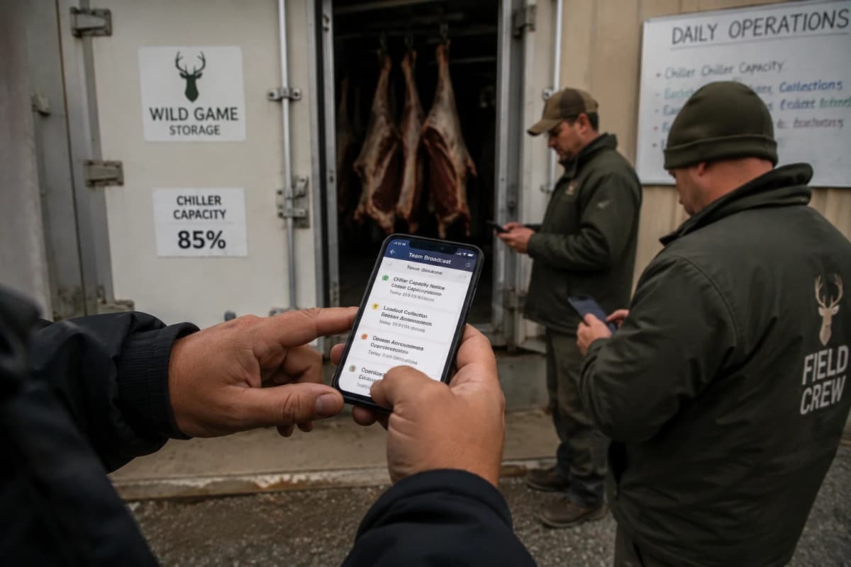 Operational Messaging & Team Broadcasts visual
